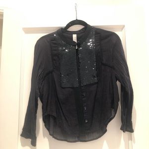Free People black sequined top